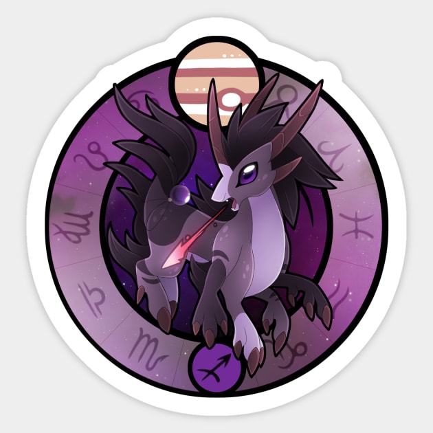 Sagittarius Dragon Sticker by FennecSilvestre